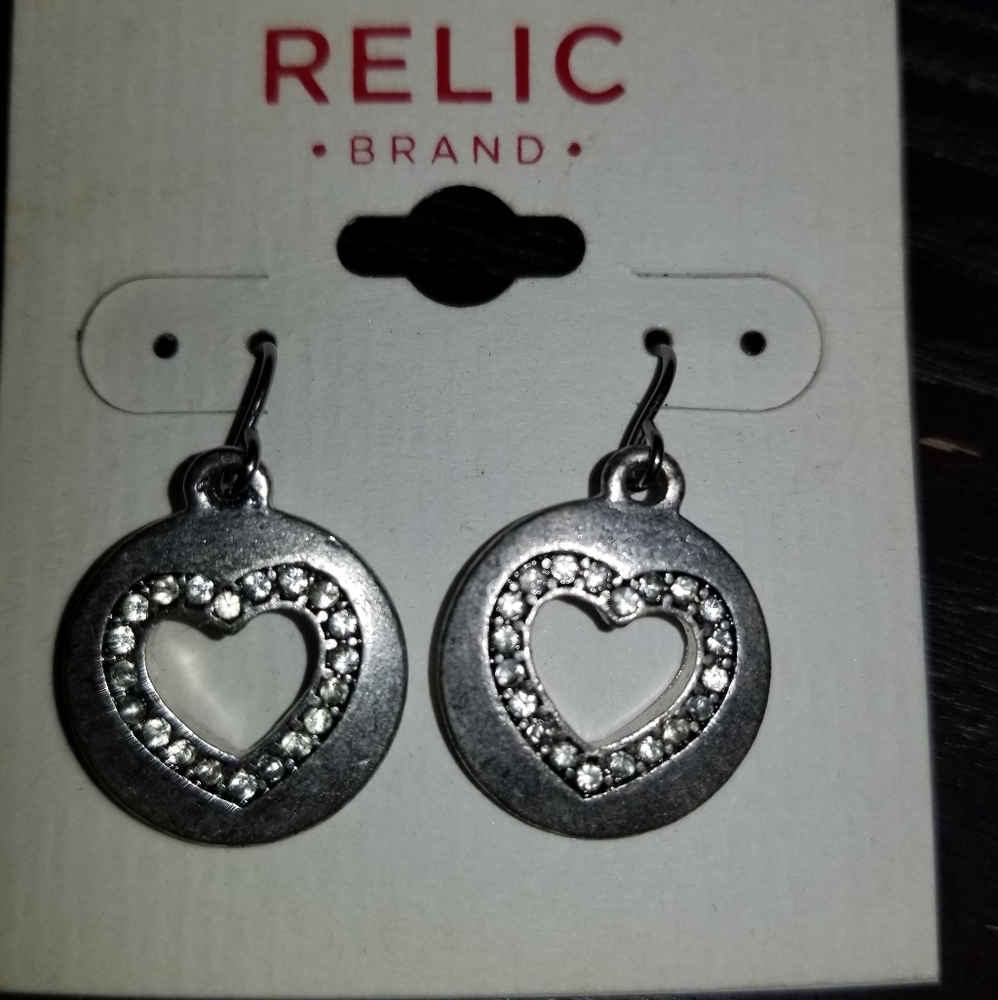 Dangle heart earrings